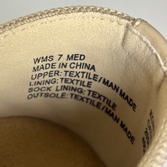 Sonoma Taupe Catahoula Comfort Knit Slip On Ortholite Sneaker Women's Size 7M - Picture 11 of 12